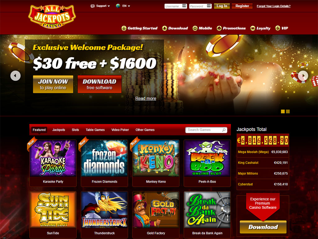 All Jackpot Casino Login
